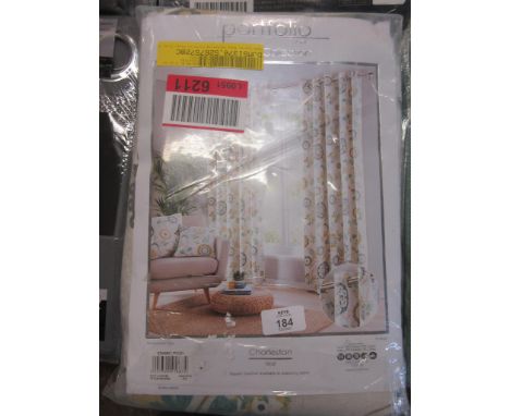 Naes Eyelet Room Darkening Curtains, Panel Size: Width 183cm x Drop 229cm, RRP £38.99
