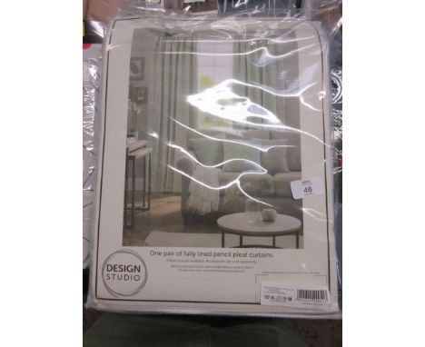 Brockdale pencil pleat room darkening Curtains (aqua)