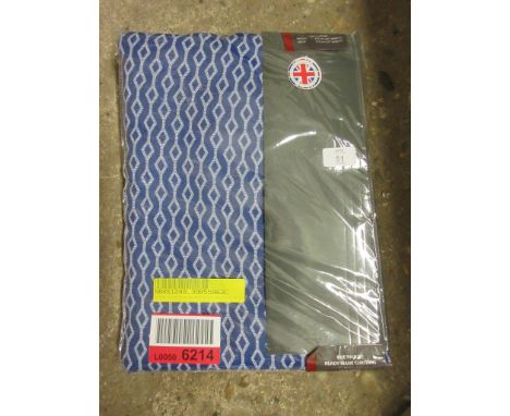 Landau Eyelet Room Darkening Thermal Curtains, Size per Panel: Width 117cm x Drop 137cm, Colour: Navy, RRP £32.99