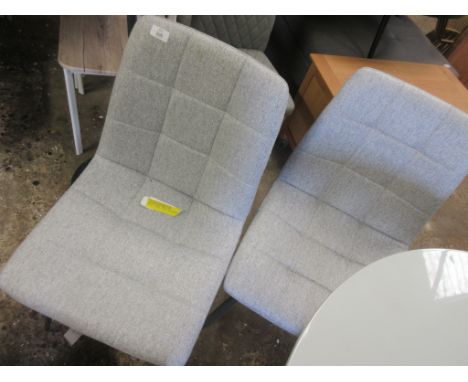 Bradshaw Dining Set with 4 Chairs, Colour (Chair): Light Grey, RRP £449.99