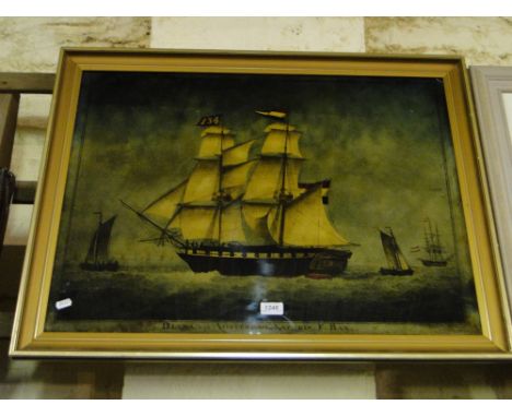 Print "Diana van Amsterdam" Kapen. f. bax". framed