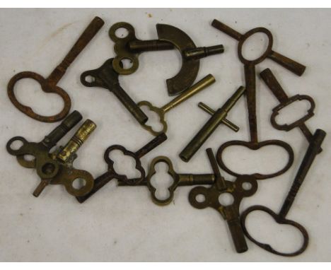 Box of various clock keys