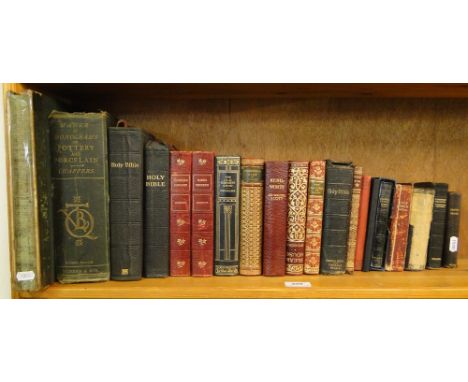 Shelf of bibles & prayer books