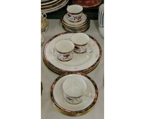 Royal Worcester "Prince Regent" cans & saucers & matching dinner plates