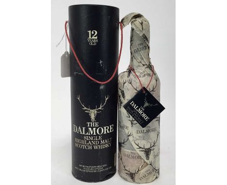 Whisky - one bottle, The Dalmore 12 Years Old Single Highland Malt Scotch Whisky, 40%, 75cl, in original card tube 