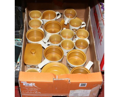 A box of Royal Worcester in the Palissy design to include side plates, tea cups approximately 30 pieces.