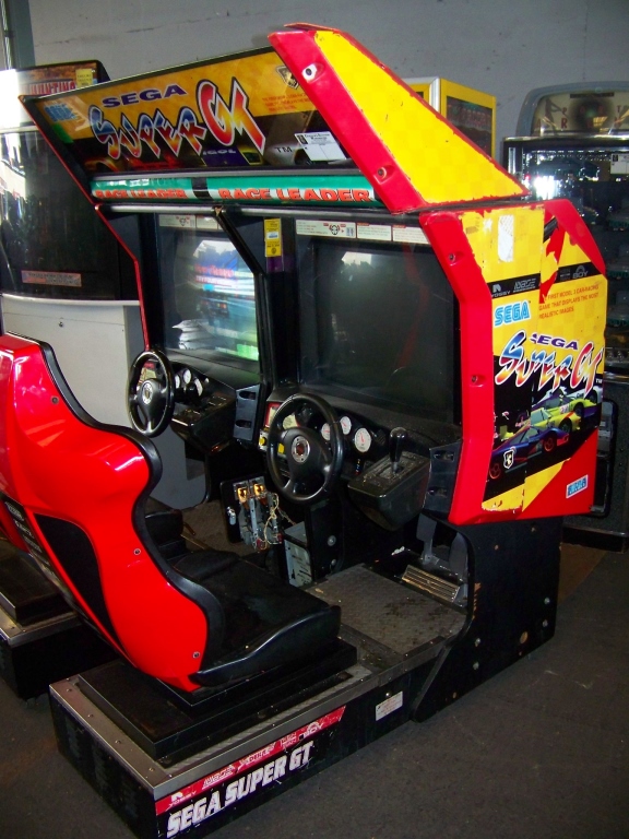 SUPER GT TWIN RACING DRIVER ARCADE GAME SEGA Item is in used condition ...