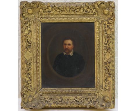 After Abraham Van Blyenberch (1575-1624), Portrait of Ben Jonson from around 1617 (1572-1637), English playwright, poet, acto