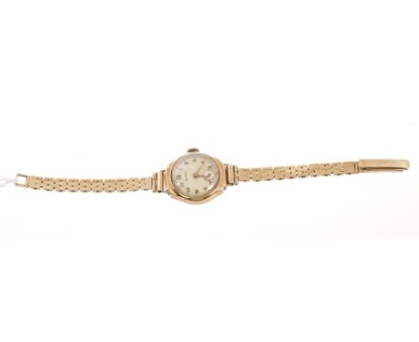 1960s ladies' gold (9ct) Rotary wristwatch on gold bracelet strap CONDITION REPORT Weight 16.7g overall