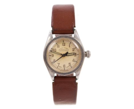 1930s gentlemen's Rolex Oyster Imperial Chronometer with cream dial with Arabic numerals, black luminous hands and centre swe