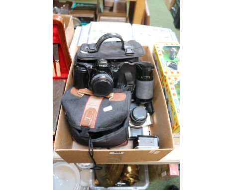 Collection of assorted Cameras to include Kodak, Praktica, Minolta, Olympus etc.