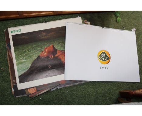 Collection of assorted Vintage Pirelli Calendars 