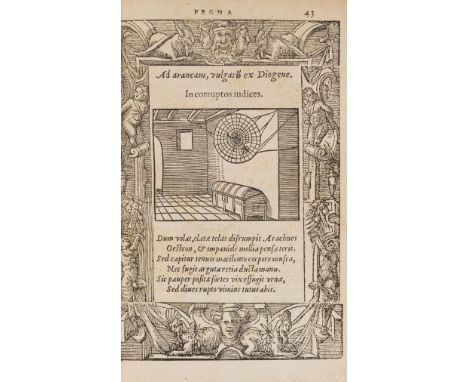 Emblemata.- Yates-Thompson copy.- Coustau (Pierre) Pegma, cum narrationibus philosophicis, first edition, collation: α8 A-X8 