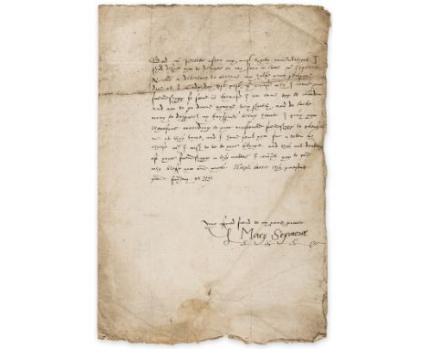 Court of Elizabeth I.- Extraordinary Gentlewoman of the Privy Chamber.- Seymour (Mary, daughter of Nicholas Odell (or Woodhul