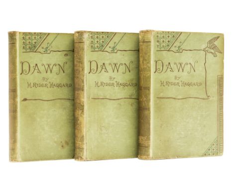 Haggard (H. Rider) Dawn, first edition, [one of 500 copies], signed presentation inscription from the author to his sister El