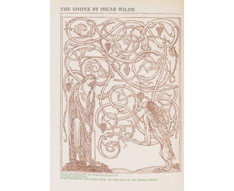 Wilde (Oscar) The Sphinx, first edition, one of 200 copies, half-title, pictorial title, illustrations and decorations by Cha