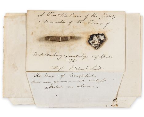 18th century execution for murder.- Mahony (Matthew, hanged for abetting the murder of Sir John Dinely Goodere Bart. at Brist