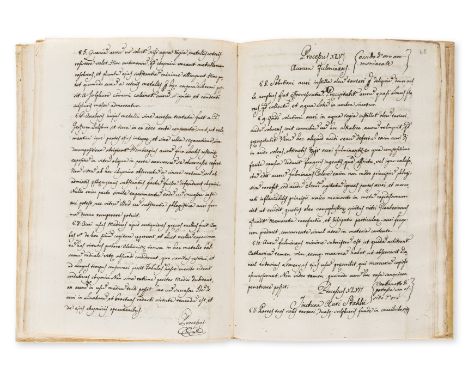 Chemistry, Alchemy &amp; Mineralogy.- Nemo ingrediatur nisi qui chemiam sapiat, manuscript in Latin, title and 152pp., in a n