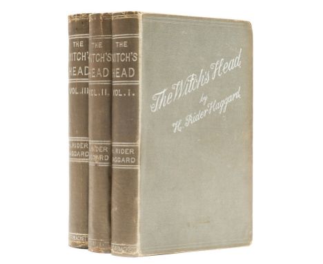 Haggard (H. Rider) The Witch's Head, 3 vol., first edition, signed presentation inscription from the author to his sister Ell