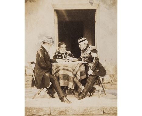 Crimean War.- Fenton (Roger) Lord Raglan, Omar Pacha, General Pelissier. The Council of War held on the morning of the taking
