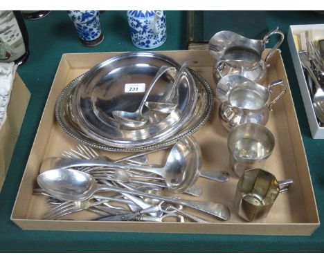 VARIOUS SILVER PLATED WARE, FLATWARE ETC...