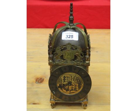 REPRODUCTION BRASS LANTERN CLOCK 