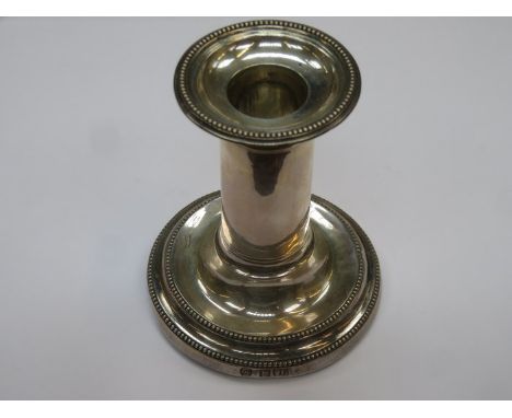 SINGLE HALLMARKED SILVER CANDLESTICK, LONDON ASSAY