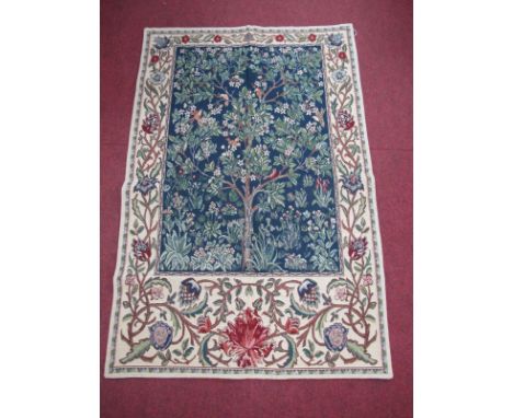 Flanders Textured Art Tapestry, featuring Tree of Life, 103.5 x 67.5cm.
