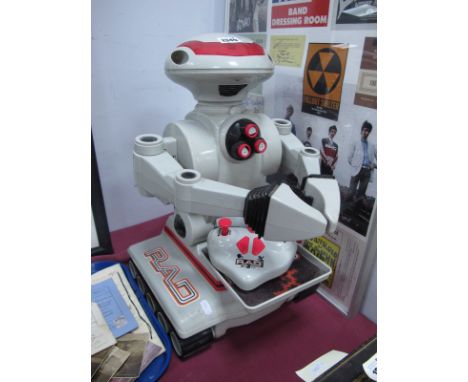 Rad Robot by Toymax, in grey, with remote, approximately 47cm high.