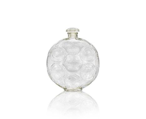 designed 1924clear and frostedmoulded R. LALIQUE MADE IN FRANCE, applied paper label 833 OZES 900 MADE IN FRANCE14.6cm (5 3/4