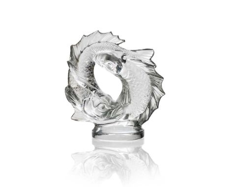 designed 1953, executed 1950sclear and frostedstencilled LALIQUE CRISTAL FRANCE29cm (11 3/8in) highFootnote: IMPORTANT INFO F