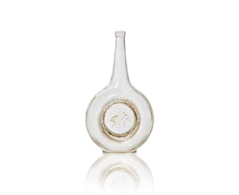 designed 1912clear, frosted and sepia stainedengraved R. Lalique 2234.5cm (13 5/8in) high