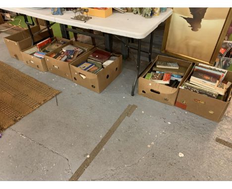 SIX BOXES OF FIRST EDITION BOOKS THE BEATLES ANTHOLOGY, RONNIE WOOD A ROCK &amp; ROLL DIARY, HANS RICHTER,  JONATHAN BOROFSKY
