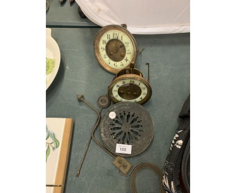AN ASSORTMENT OF CLOCK MOVEMENTS 