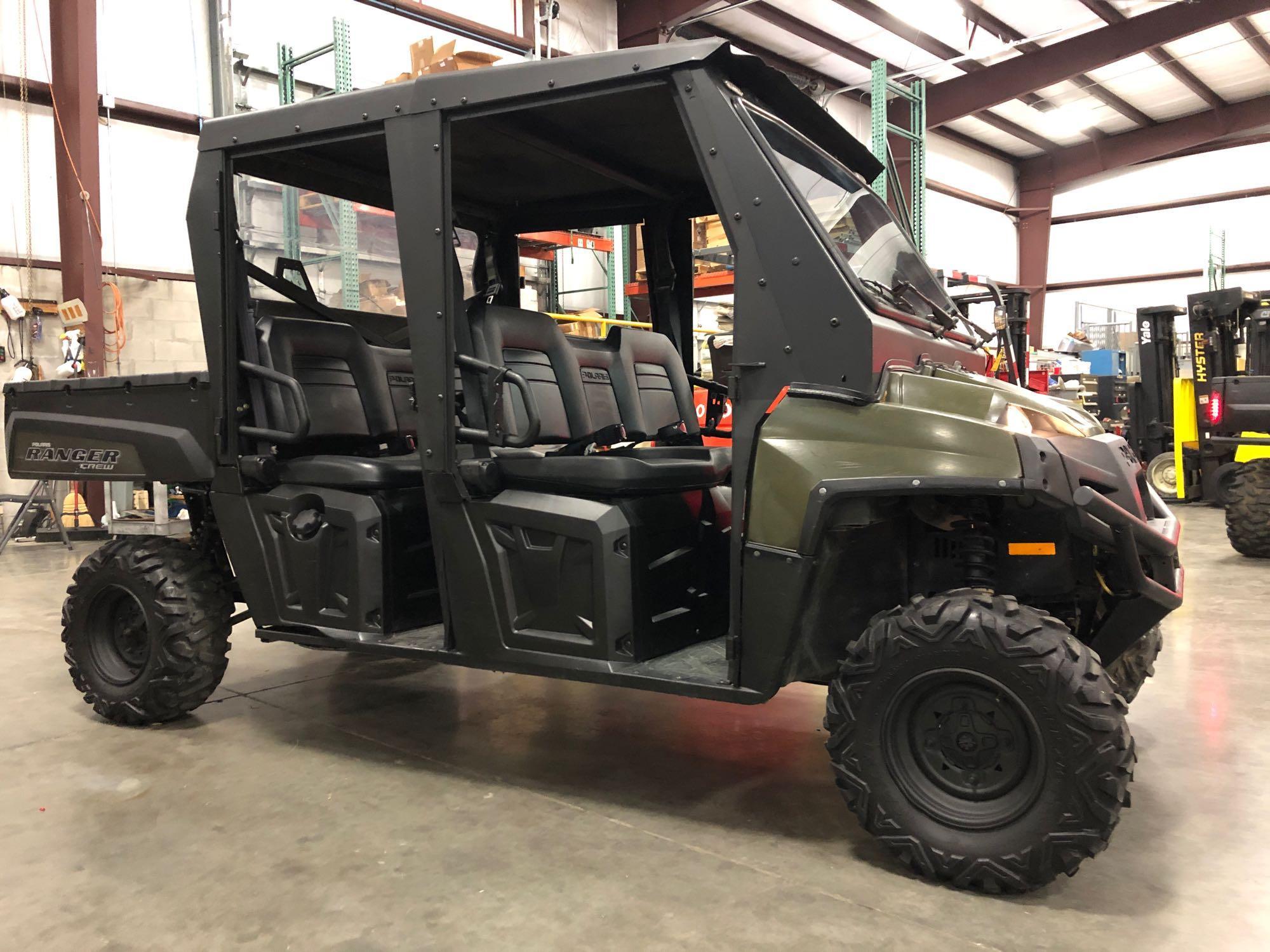 2010 POLARIS RANGER 4X4 800 EFI CREW CAB UTV, ALL TERRAIN, HARD TOP ...