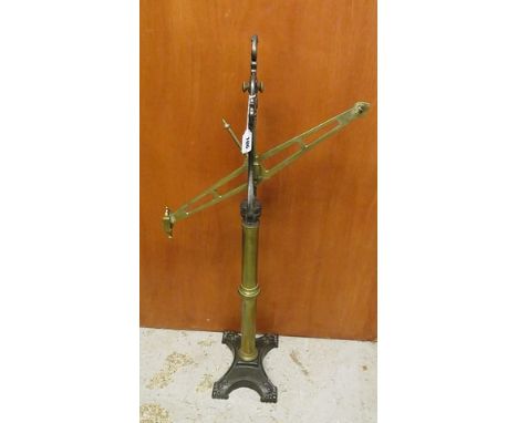 A set of 19th century brass and iron balance scales