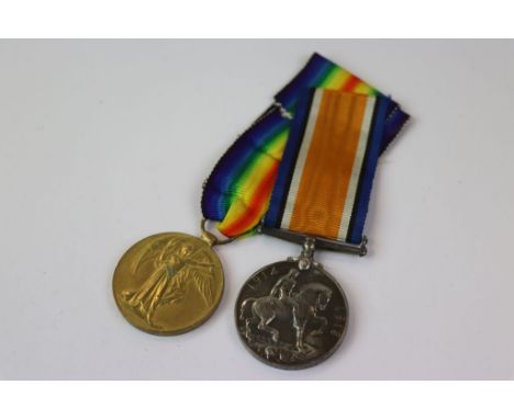 A Full Size British World War One Medal Pair To Include The British War Medal And The Victory Medal Issues To 301587 PTE. A. 