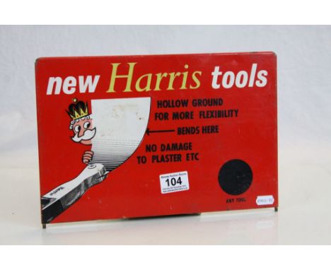 Vintage "New Harris Tools" Tin advertising Sign, approx 21 x 32cm