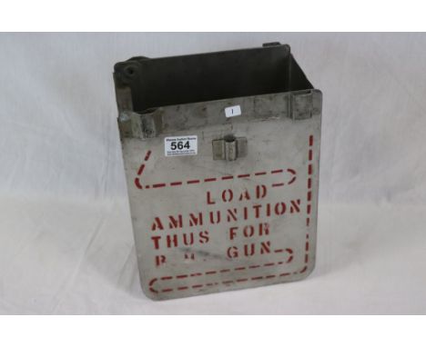 A Flying Fortress B17 Sperry A1 Top Turret .50" Ammunition Can, This Was Also Used On The B24 Liberator Aircraft.
