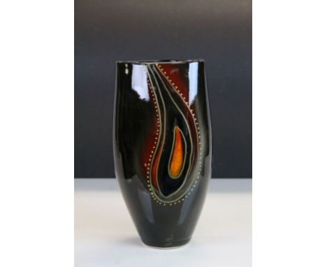 Anita Harris ceramic Vase marked "Trial" and signed in Gold to base, stands approx 24.5cm