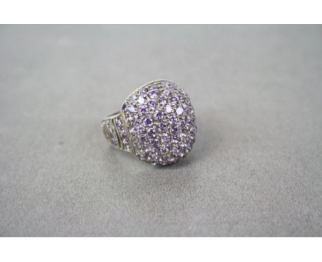 Silver and Amethyst dress ring