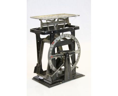 Vintage Tinplate set of Postal letter scales, stands approx 22cm