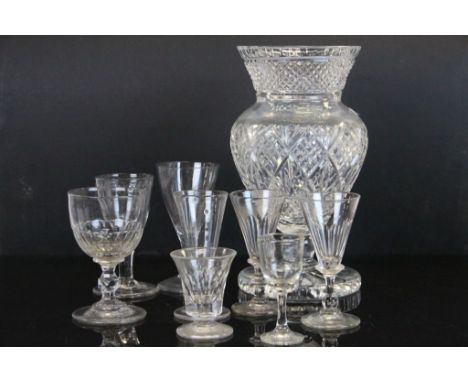 Small collection of vintage Glassware to include 19th Century drinking Glasses