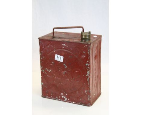 Vintage Esso petrol Can with original Brass screw cap
