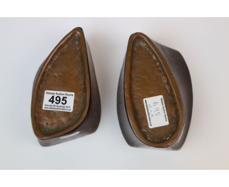 A Pair Of Vintage World War One Era Trench Art Ashtrays Possibly Royal Flying Corps Made From Propellers.