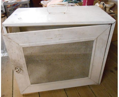 A vintage Jenyk painted tin meat safe