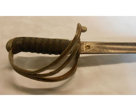 A First World War period British Army Service Corps dress sword - no scabbard