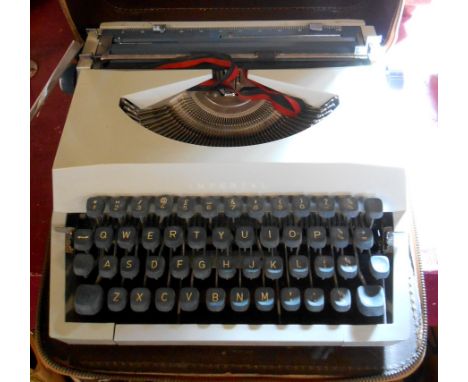 A vintage Imperial Messenger portable typewriter