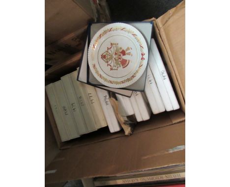 A box of Spode Christmas plates