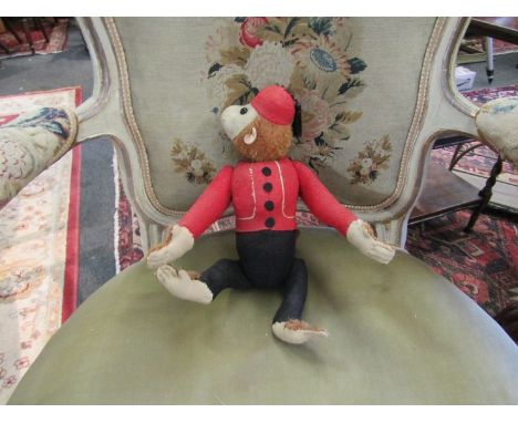 A vintage yes-no monkey wearing a fez